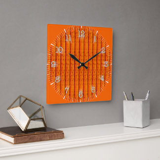 Horloge Carrée Reloj Cuadrado Time and illustrated art on your wa
