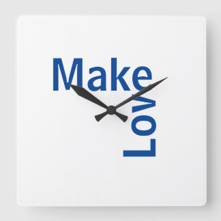 Horloge Carrée Reloj faire l'amour