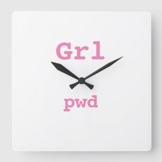 Horloge Carrée Reloj Grl pwd