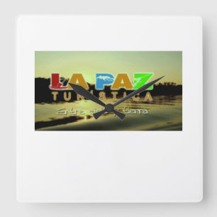 Horloge Carrée Reloj La Paz