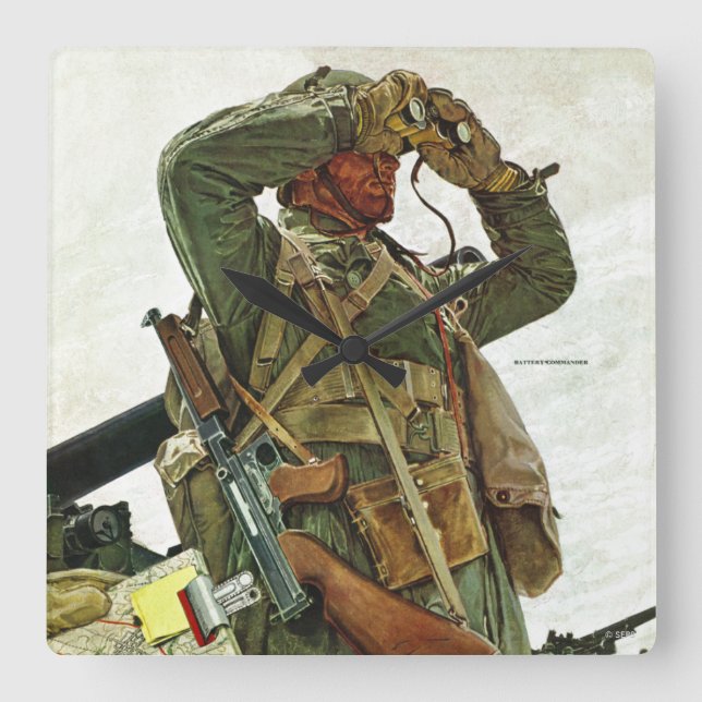 Horloge Carrée Réservoir Patrol (Recto)