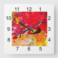 Résumé de la palette colorée de l'artiste