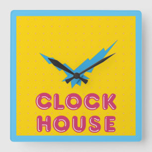 Horloge Carrée Retro - Clockhouse @ C&A - Clock