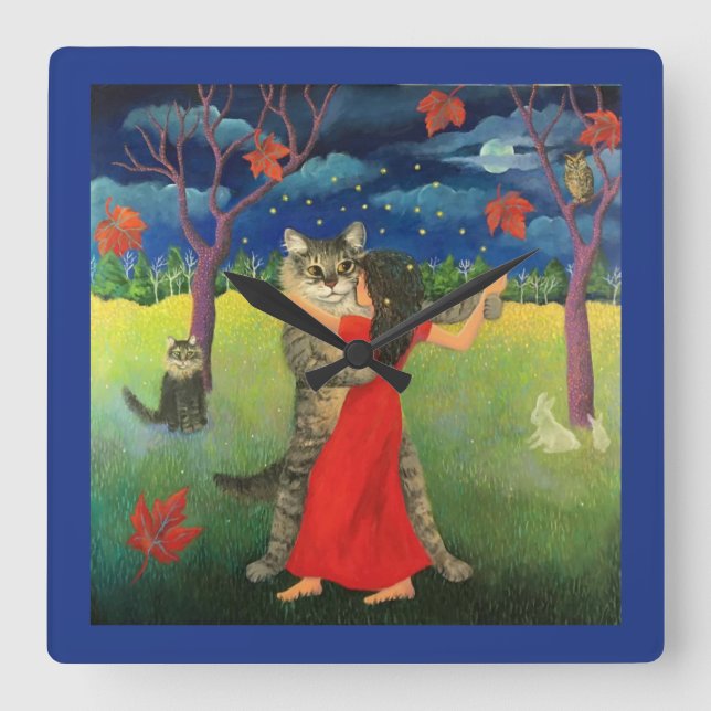 Horloge Carrée Rêver de Sweetums (Recto)