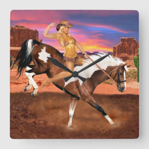 HORLOGE CARRÉE RIDE'M BRONCO
