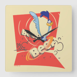 Horloge Carrée ROAD RUNNER™ BEEP BEEP!™ Sunset Graphic