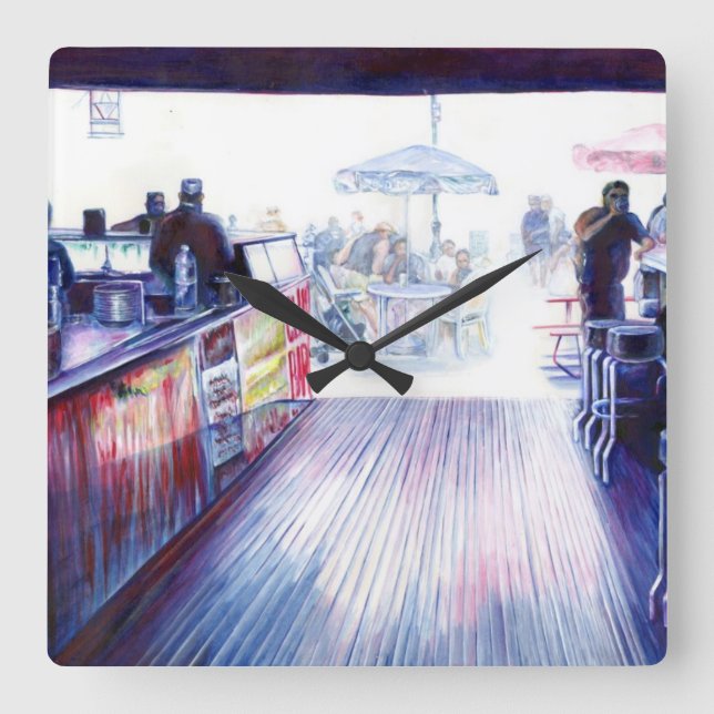 Horloge Carrée Ruby's, Coney Island, New York (Recto)