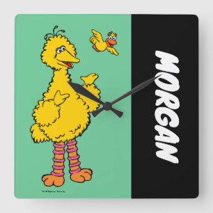Horloge Carrée Rue Sésame Big Bird & Little Bird Ajouter