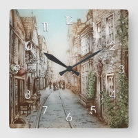 Rues de Paris, France - Art Vintage pastoral