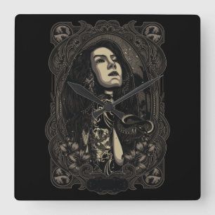 Horloge Carrée Sabda Alam