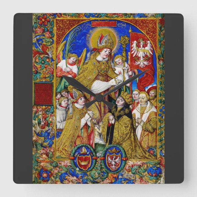 Horloge Carrée Saint Stanislaus évêque et martyr (Recto)