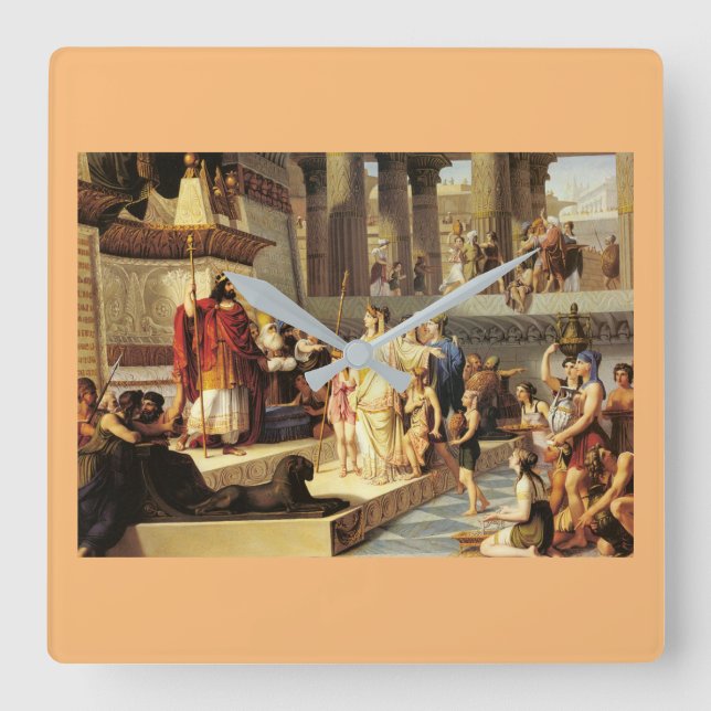 Horloge Carrée Salomon et la reine de Saba - Giovanni De Min (Recto)