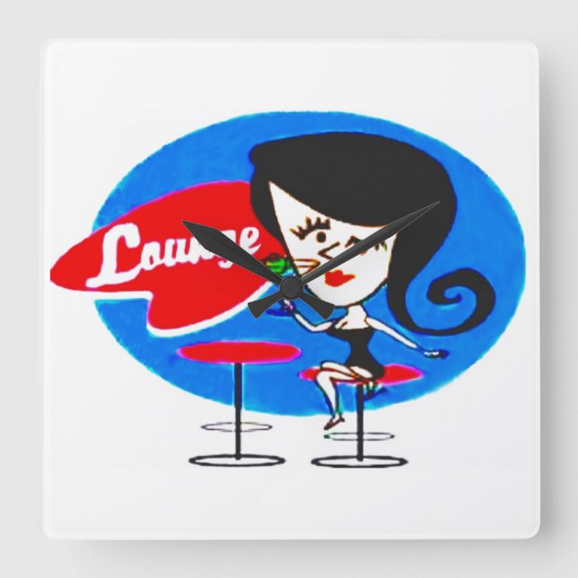 Horloge Carrée Salon (Recto)