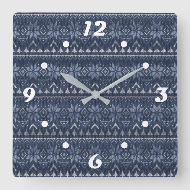 Horloge Carrée Scandinavian (Recto)