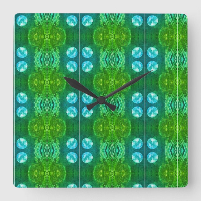 Horloge Carrée Sci-Fi (Recto)