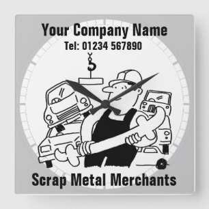 Horloge Carrée Scrap metal Merchants