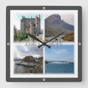 Horloge Carrée SCT005 ÉCOSSE, L’île de skye,