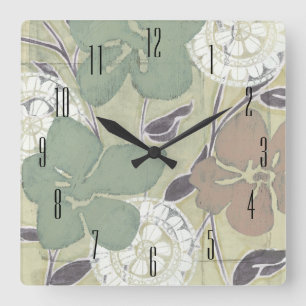 Horloge Carrée Serene Pastels II