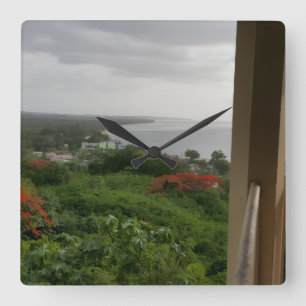 Horloge Carrée Sérénité Côtière