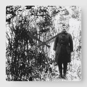Horloge Carrée Sergt. Alvin C. York, 328th image d'Infantry_War