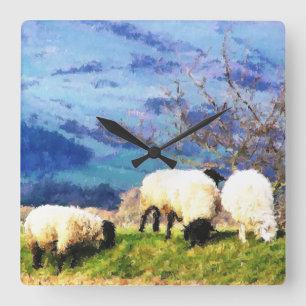 HORLOGE CARRÉE SHEEP