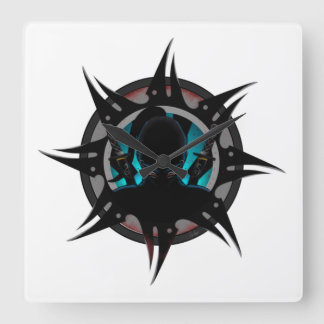Horloge Carrée Silent Ninja