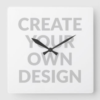 Horloge Carrée Simply - Create Your Own Wall Clock
