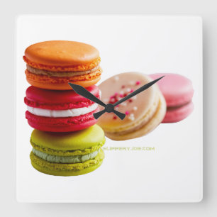 Horloge Carrée SlipperyJoe's Macaroon cookies