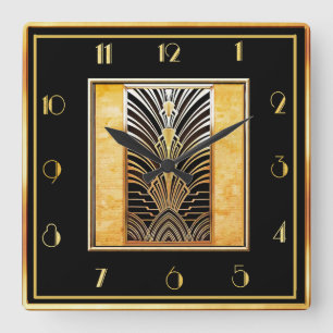 Horloge Carrée Smart Art Deco