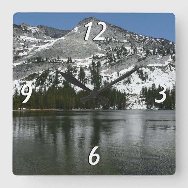 Horloge Carrée Snowy Tenaya Lake Yosemite National Park Photo (Recto)