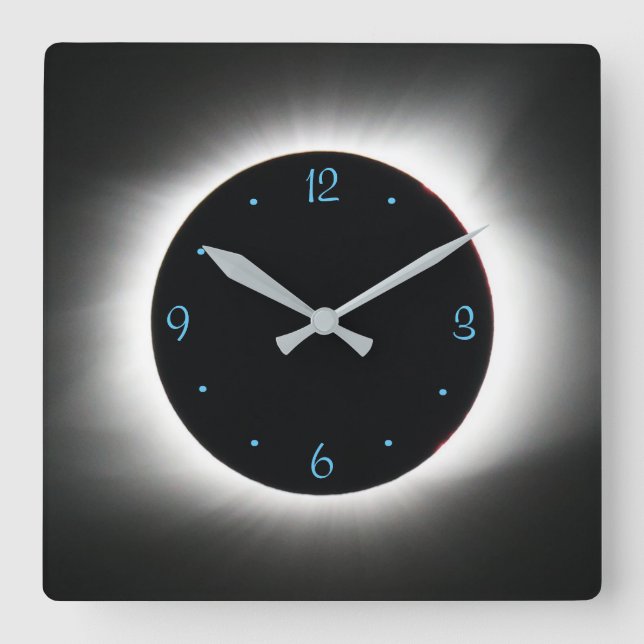Horloge Carrée Solar eclipse (Recto)