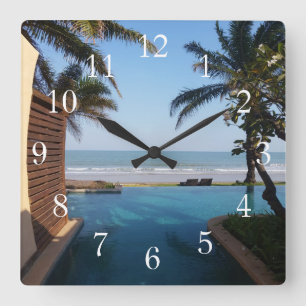 Horloge Carrée Spa clock