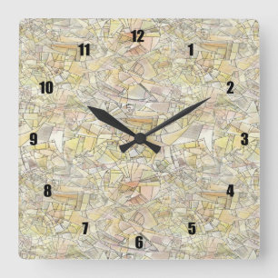 Horloge Carrée Squares Very Fun and Unusual