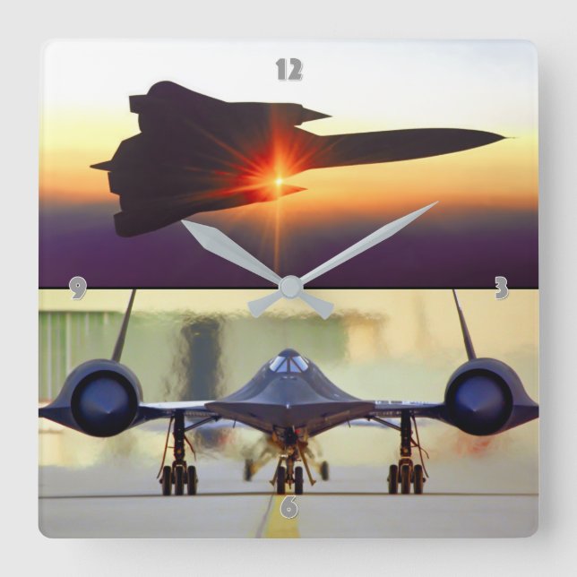 HORLOGE CARRÉE SR-71 BLACKBIRD (Recto)