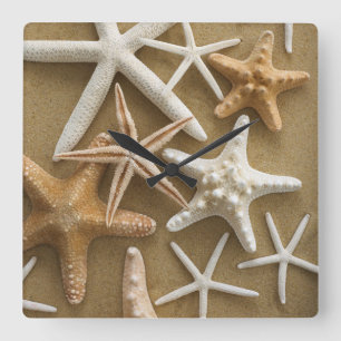 Horloge Carrée Starfish