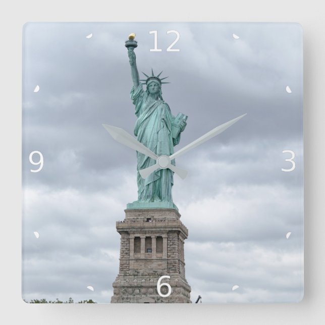 HORLOGE CARRÉE STATUT DE LIBERTÉ (Recto)