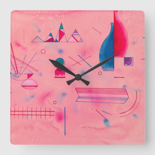 Horloge Carrée Sticks, The Rose, 1933 by Wassily Kandinsky (Recto)