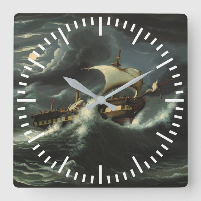 Horloge Carrée Storm Tossed (Recto)