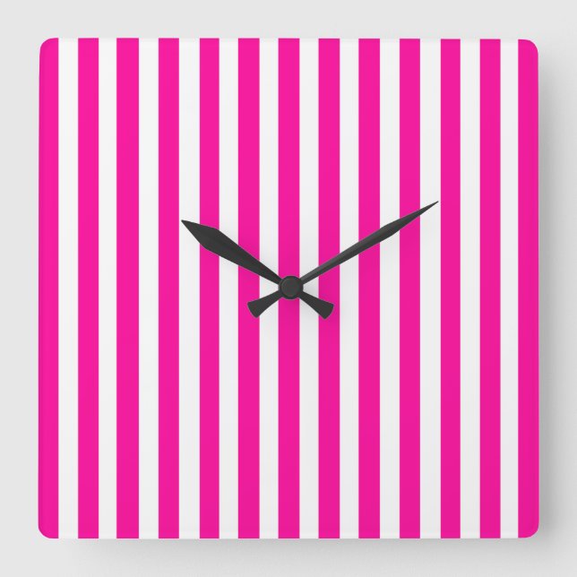 Horloge Carrée Stripes (Recto)