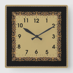 Horloge Carrée Style Art déco