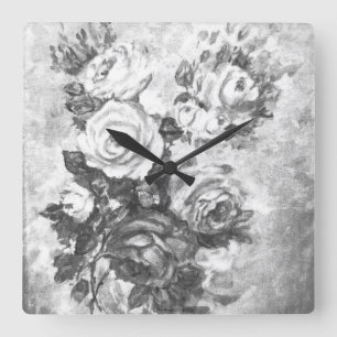 HORLOGE CARRÉE STYLE D'ART ET DE DESIGN