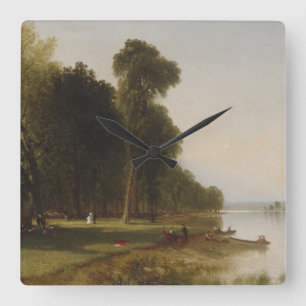 Horloge Carrée Summer Day on Conesus