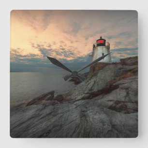 Horloge Carrée Sunset at Castle Hill Lighthouse