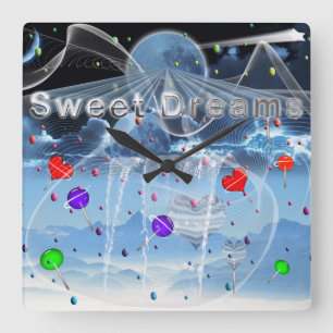 Horloge Carrée Sweet Dreams
