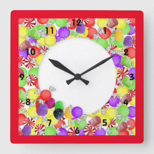 Horloge Carrée Sweets clock
