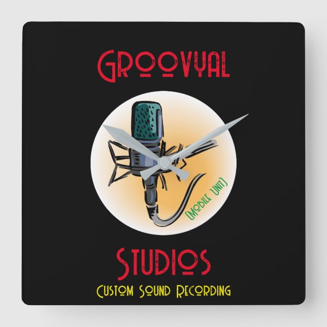 Horloge Carrée T-shirt Groovyal Studios (Recto)