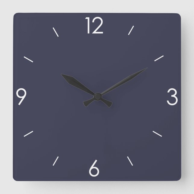 Horloge Carrée Tableau noir personnalisé (Recto)