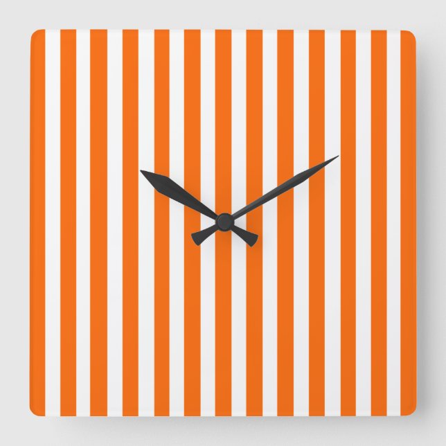Horloge Carrée Tangerine (Recto)