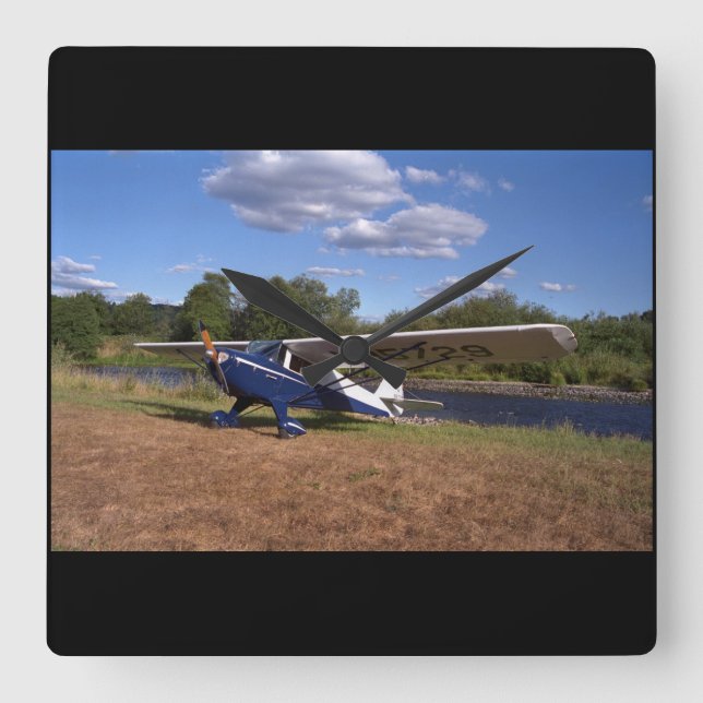 Horloge Carrée Taylorcraft, BC-12D, aviation 1946_Classic (Recto)