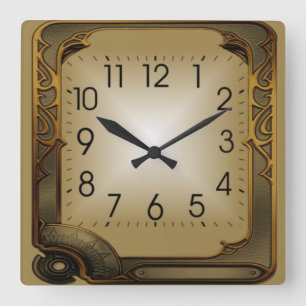 Horloge Carrée Tech